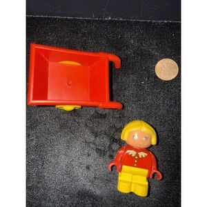 LEGO - Duplo Wheelbarrow with Yellow Wheels - Red And Lego Girl 5368